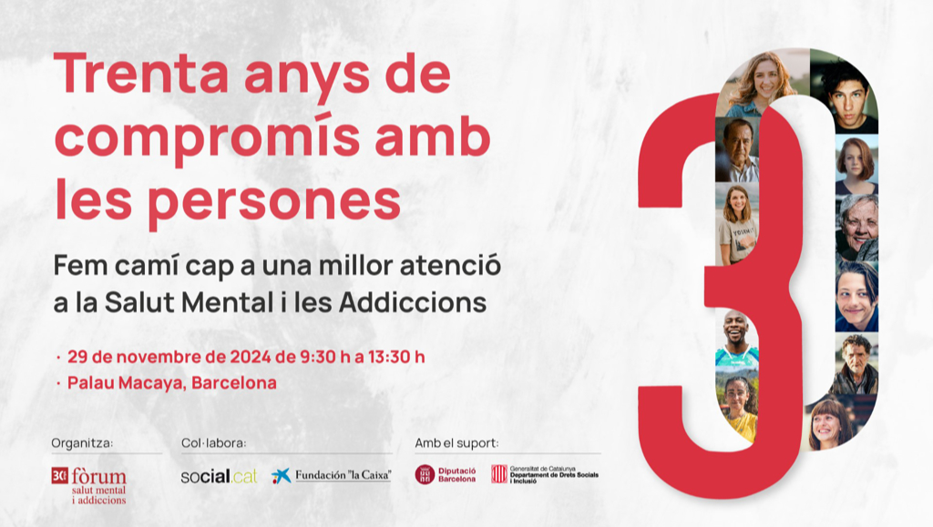 La Fundación Centro Higiene Mental presente en el 30 aniversario de Fórum Salut Mental 