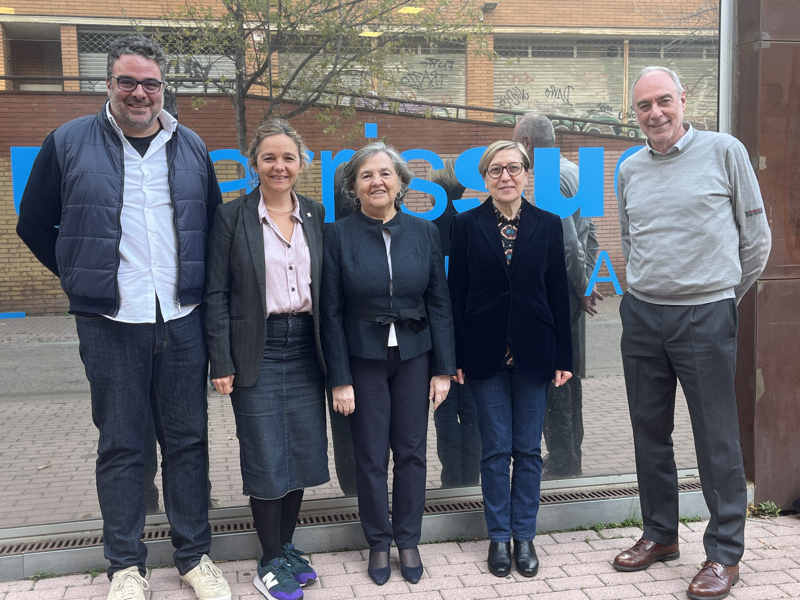 Visita en nuestra Fundación de  Sara Jaurrieta Guarner y de Carmen Andrés Añón